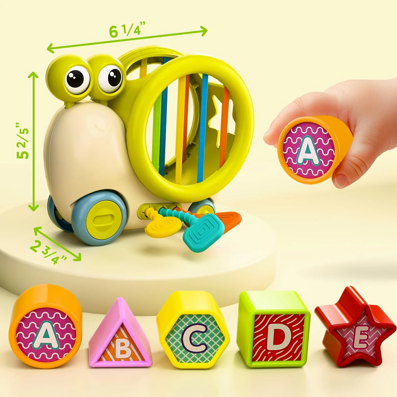 Premium Baby Snail Activity Toy - Image 4