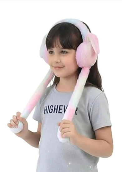 Premium Kids Plush Bunny Earmuffs - 1Pc - Image 6