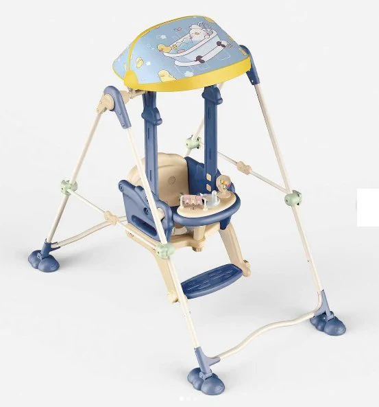 Premium Quality Baby Swing - Blue - Image 3