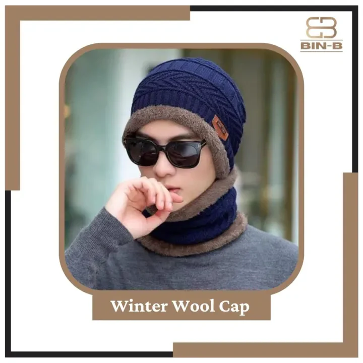 Premium Wool cap With Neck Wormer - Image 3