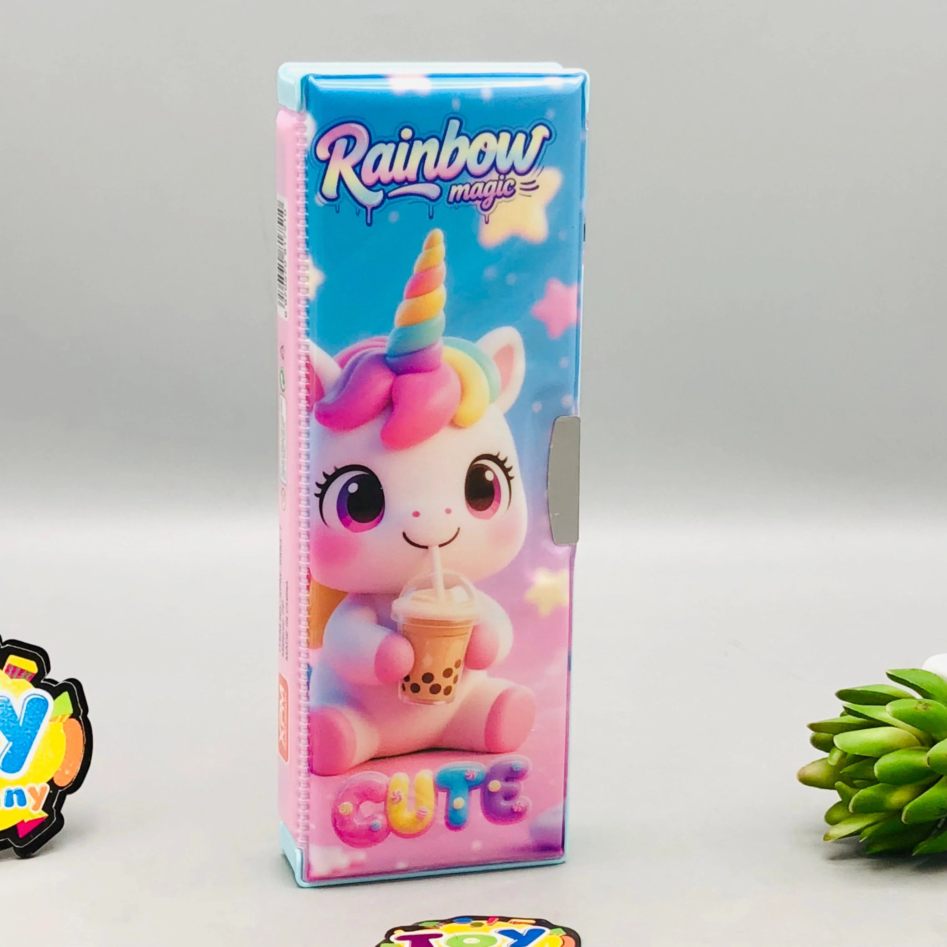 Rainbow Unicorn Double-Sided Geometry Box With Dual Sharpener - Image 6