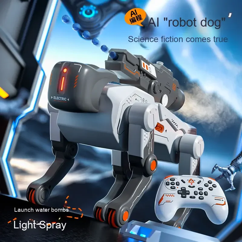RC Ai Intelligent Gel Blaster Robot Dog With Smoke - Image 3