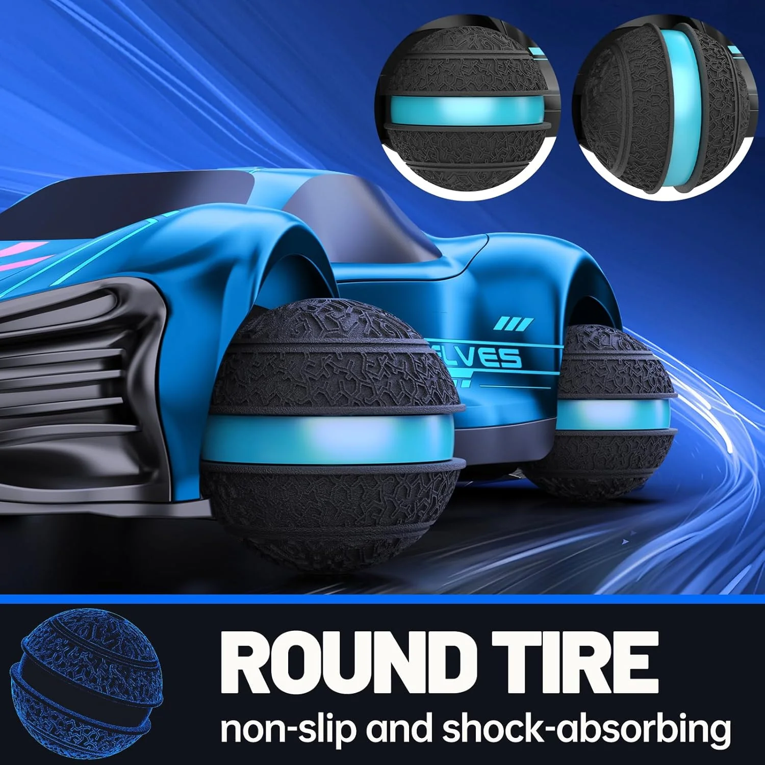RC Crazon 4WD Round Wheels Drift Car - Image 13