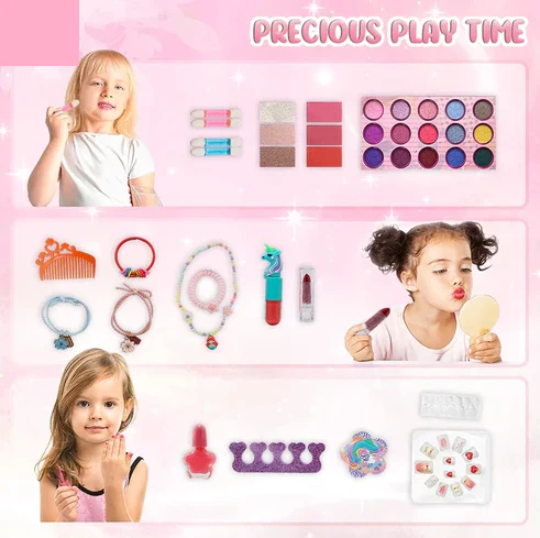 Realistic 2in1 Beauty Makeup Set For Girls - Image 24