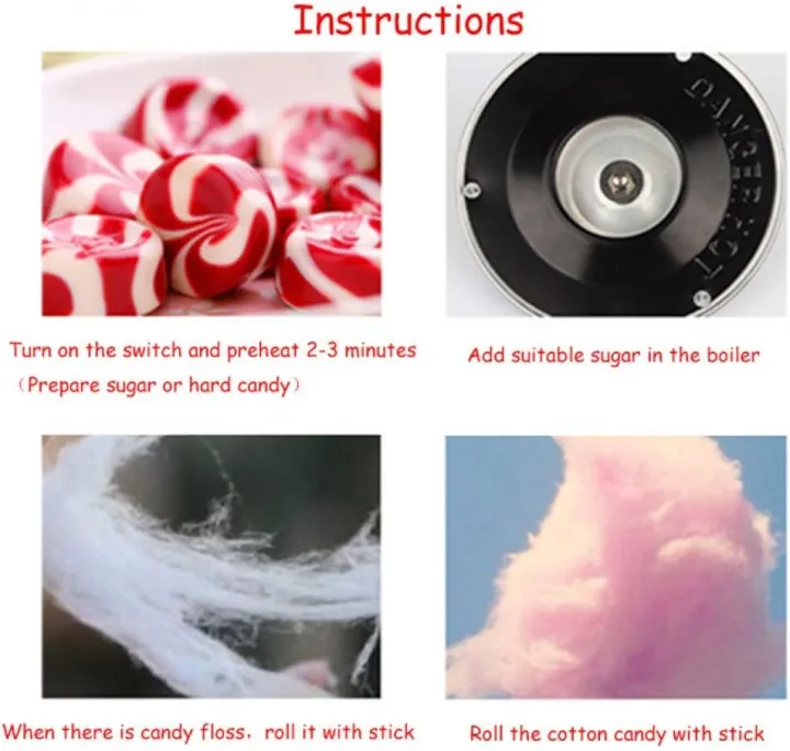 Realistic Electric Cotton Candy Maker Machine - Image 7