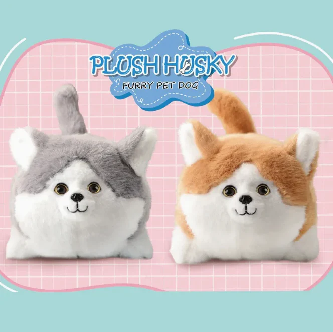 Realistic Plush Husky Dog With Wagging Tail & Winking Eyes - Image 4