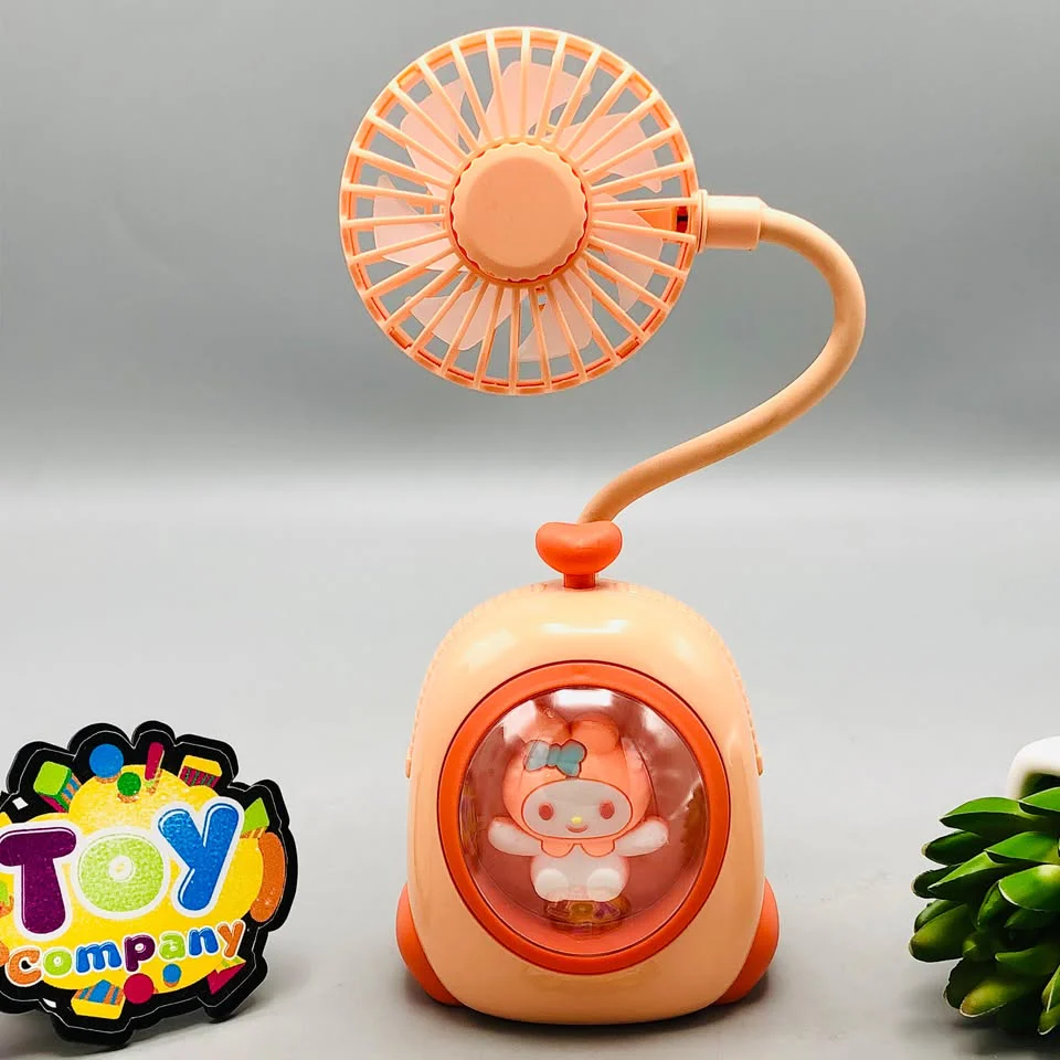Rechargeable Cartoon Design Flexible Lamp Fan - Assortment - Image 3