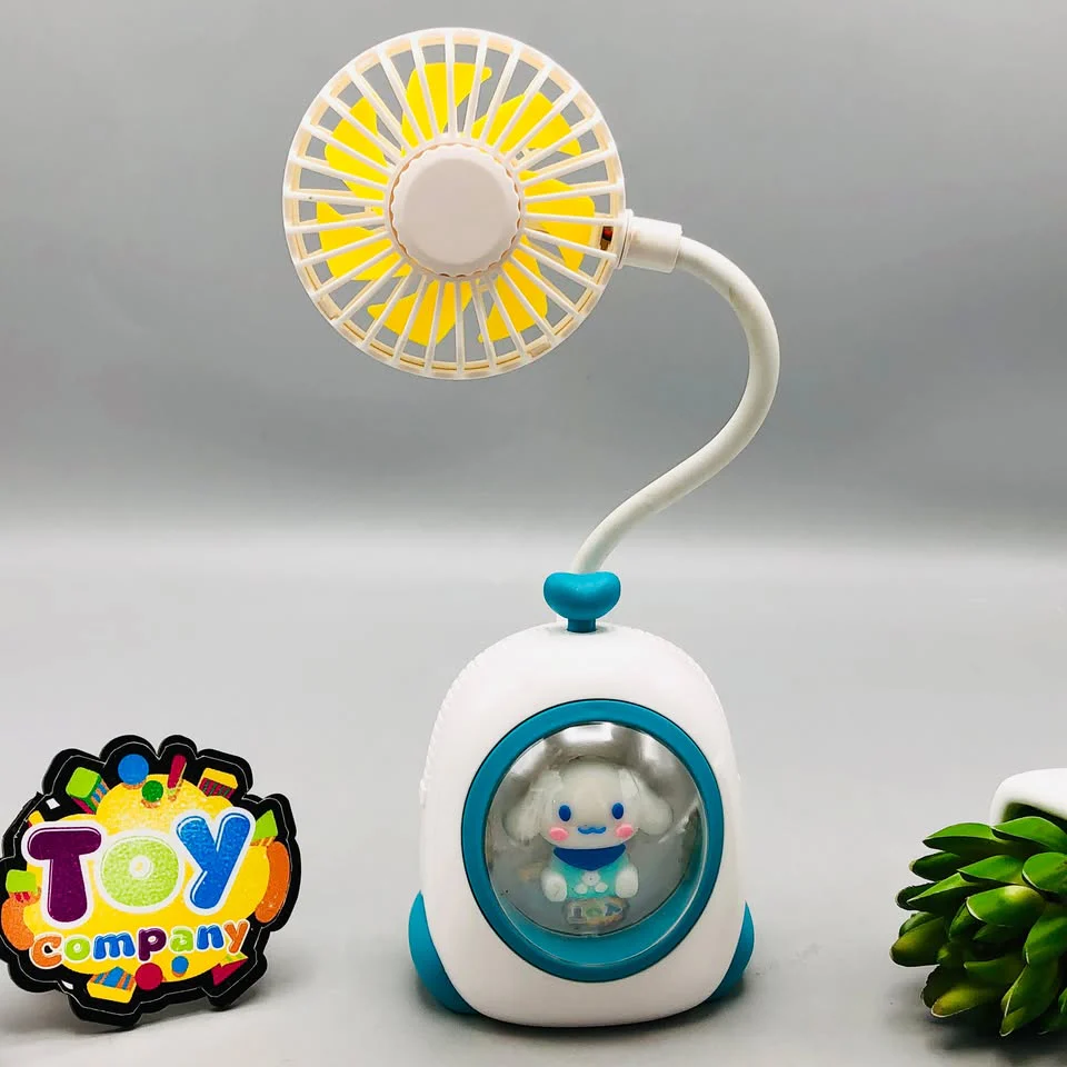 Rechargeable Cartoon Design Flexible Lamp Fan - Assortment - Image 5