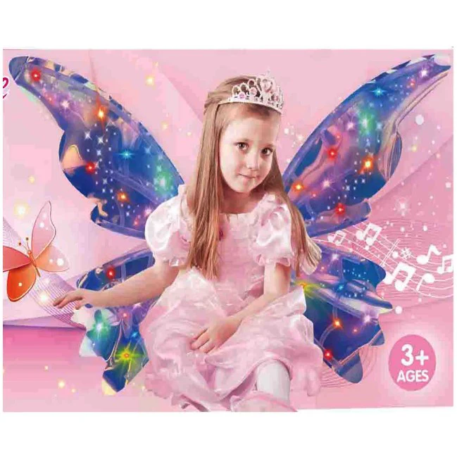 Rechargeable Faerie Wings With Light & Music - Image 5