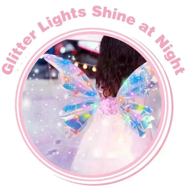 Rechargeable Faerie Wings With Light & Music - Image 6