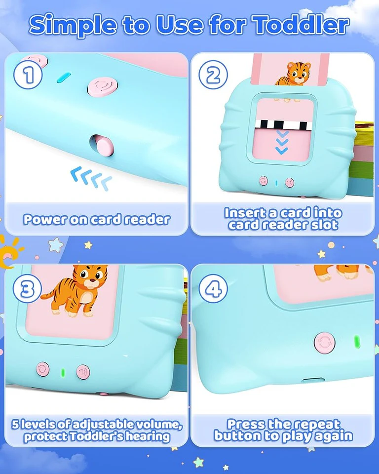 Rechargeable Flash card Reader Toddler Toy - Image 11