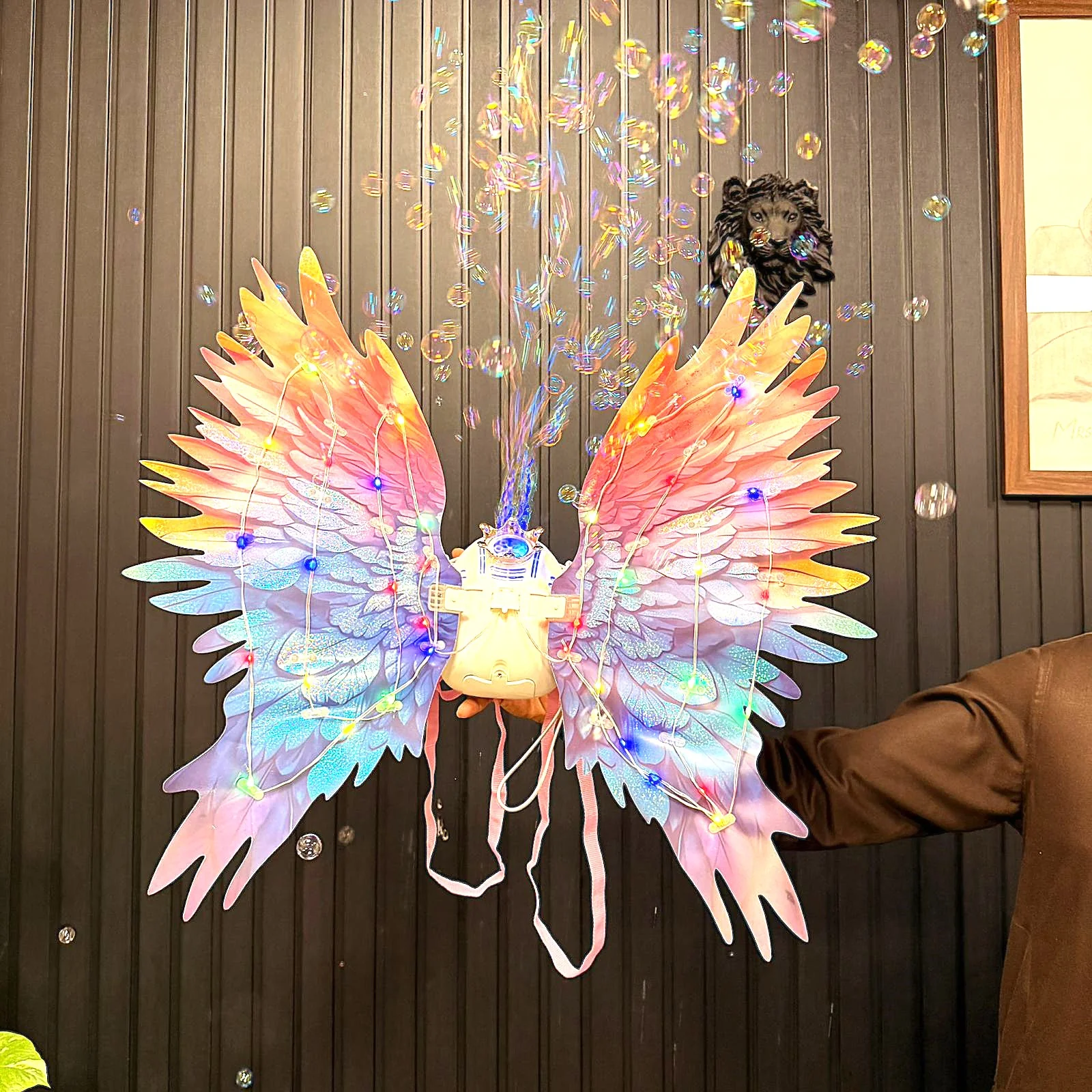 Remote Control Dream Fairy Wings With Colorful Bubbles - Image 4