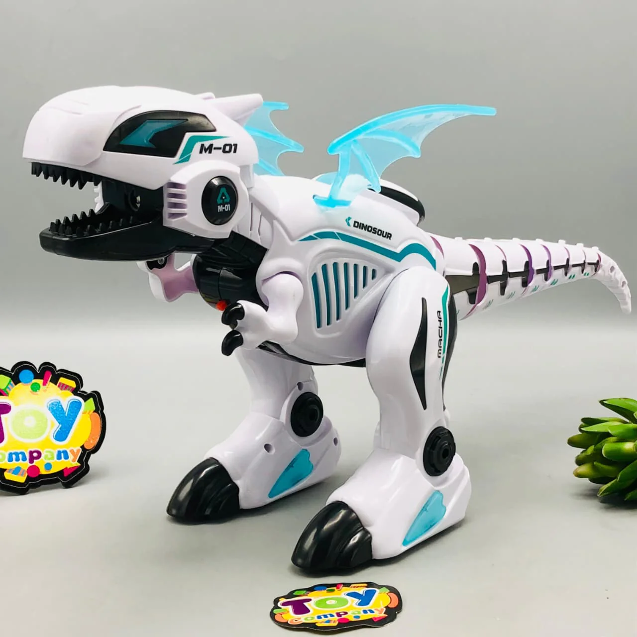 Remote Control Multi-functional Dinosaur With Smoke - Image 2
