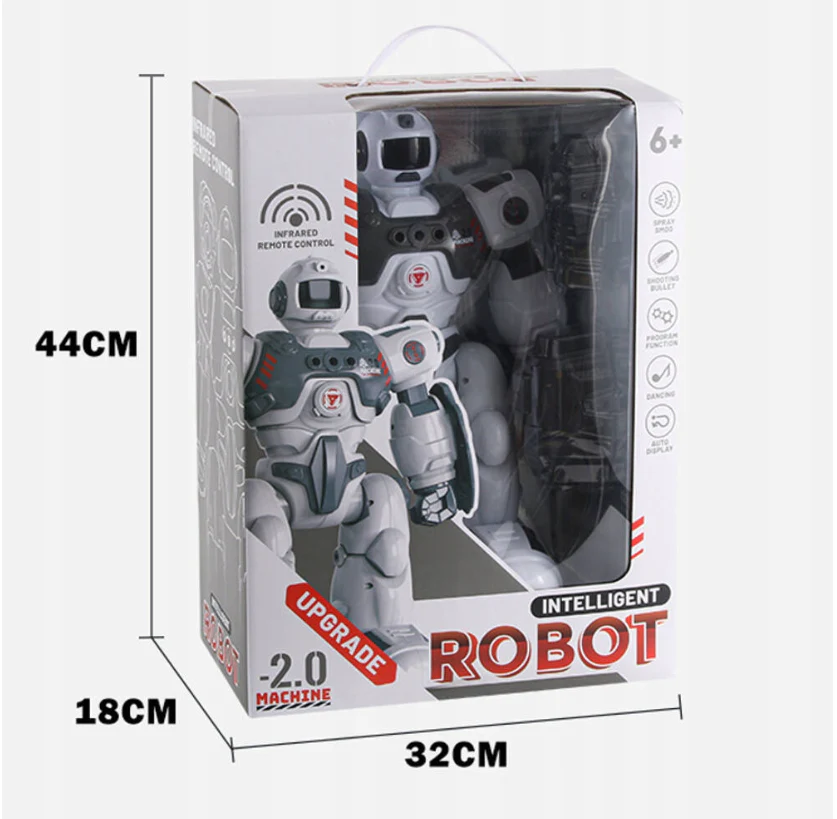Remote & Gesture Control Spray & Bullet Shooting Robot - Image 11