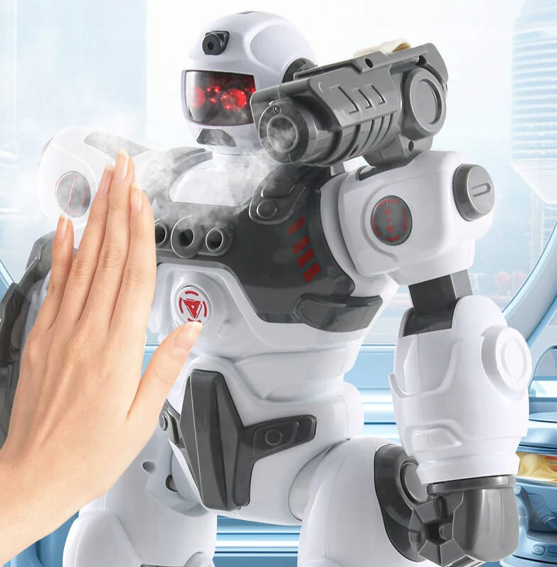 Remote & Gesture Control Spray & Bullet Shooting Robot - Image 3