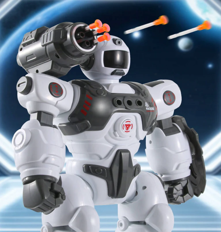 Remote & Gesture Control Spray & Bullet Shooting Robot - Image 4