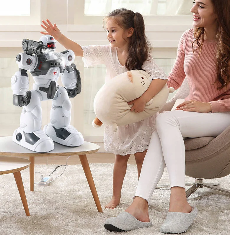Remote & Gesture Control Spray & Bullet Shooting Robot - Image 6
