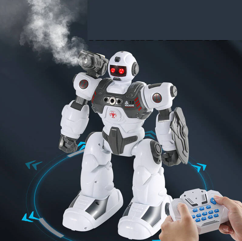 Remote & Gesture Control Spray & Bullet Shooting Robot - Image 8