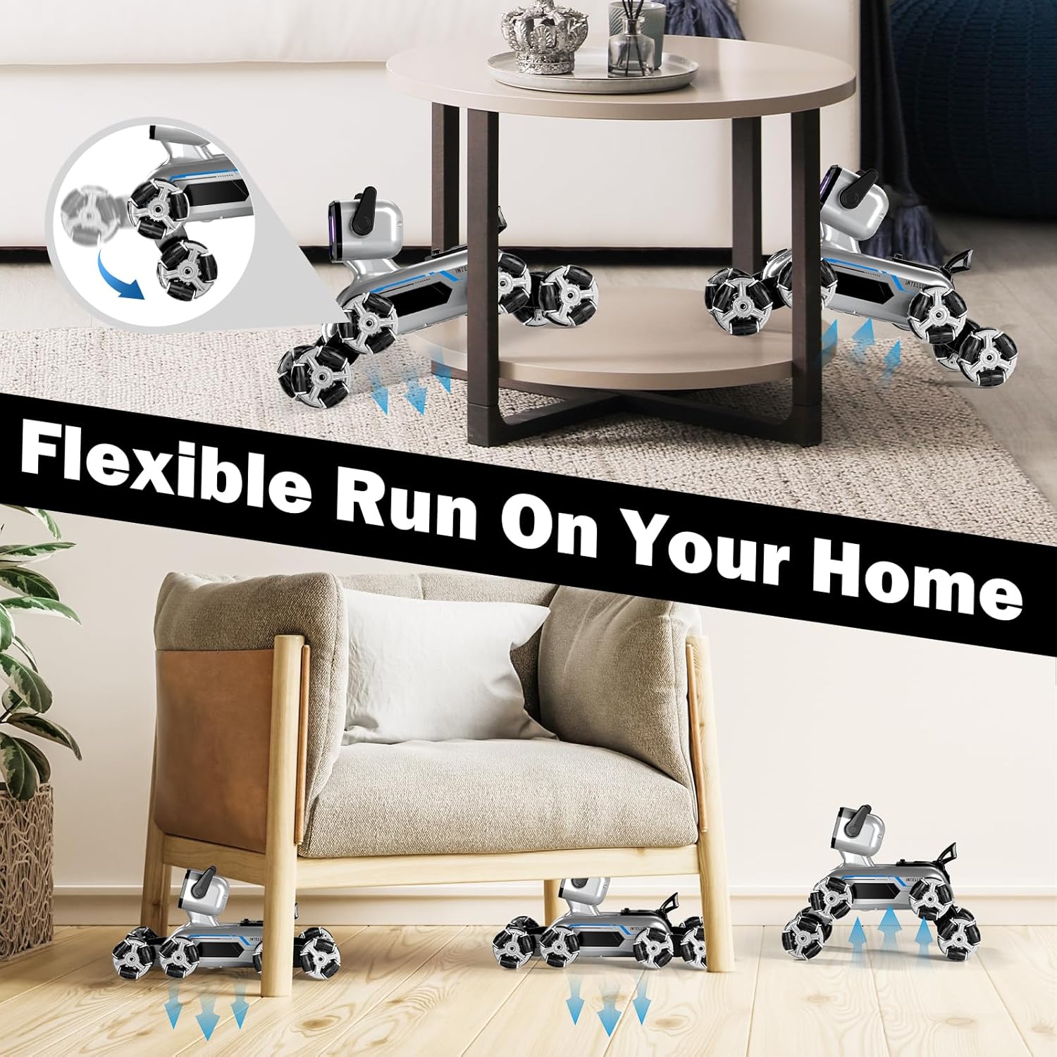 Remote & Watch Control Stunt Spray Robot Dog - Image 10