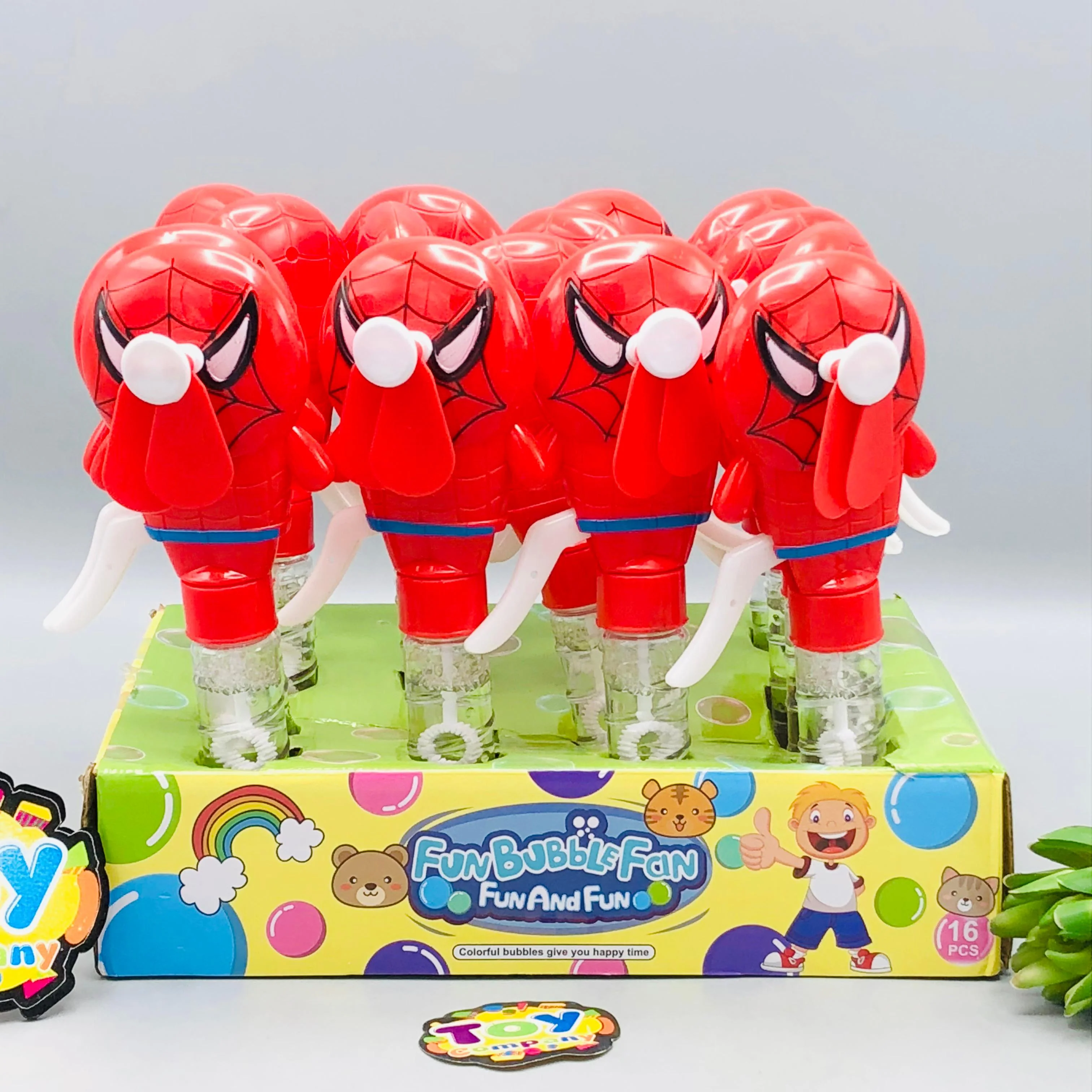 Spiderman Hand Press Fan & Bubble Stick - 1Pc - Image 2