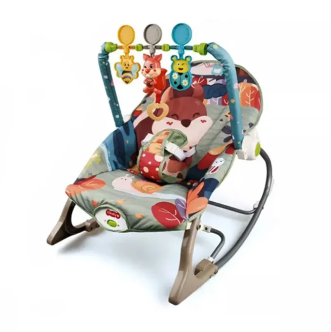Squirrel Infant To Toddler Baby Musical Rocker - Image 3