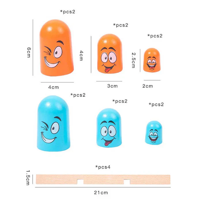 Wooden Emoji Tache Board Game - Image 6