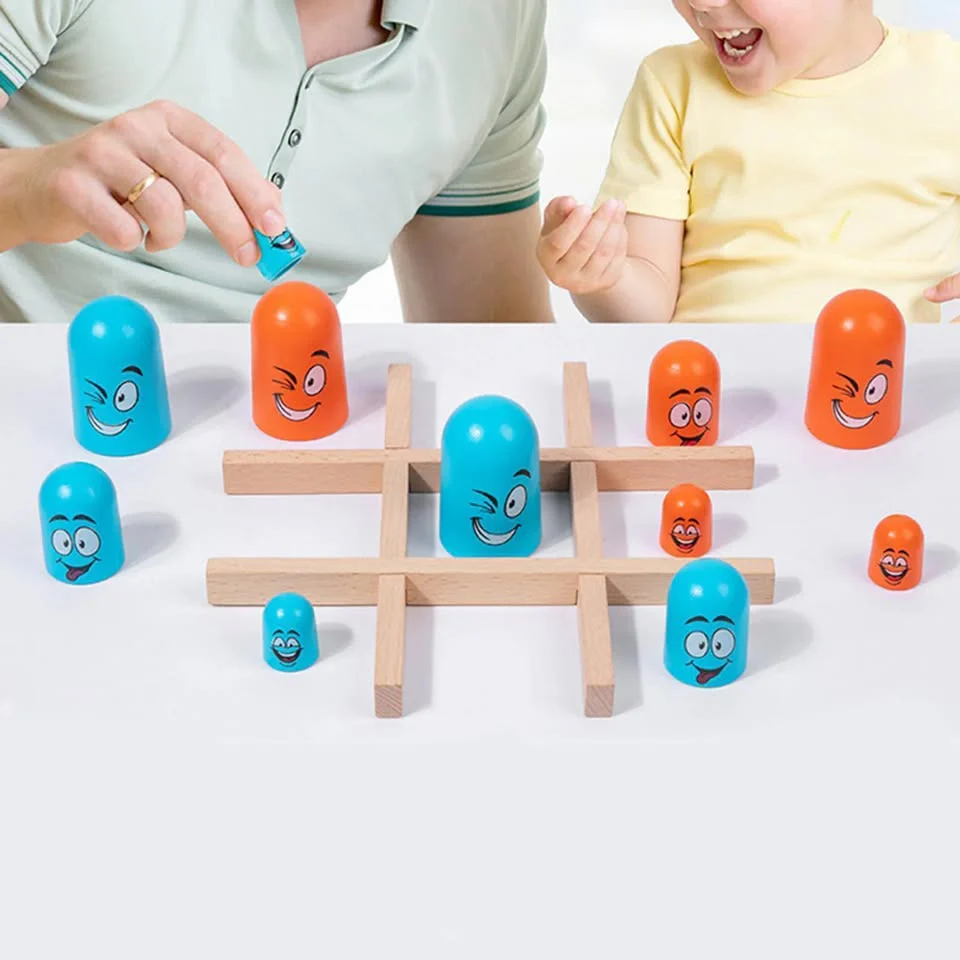 Wooden Emoji Tache Board Game - Image 7