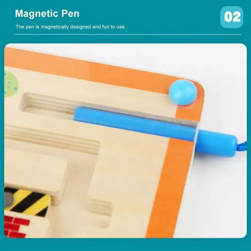 Wooden Magnetic Color Sorting Counter Board - Image 4