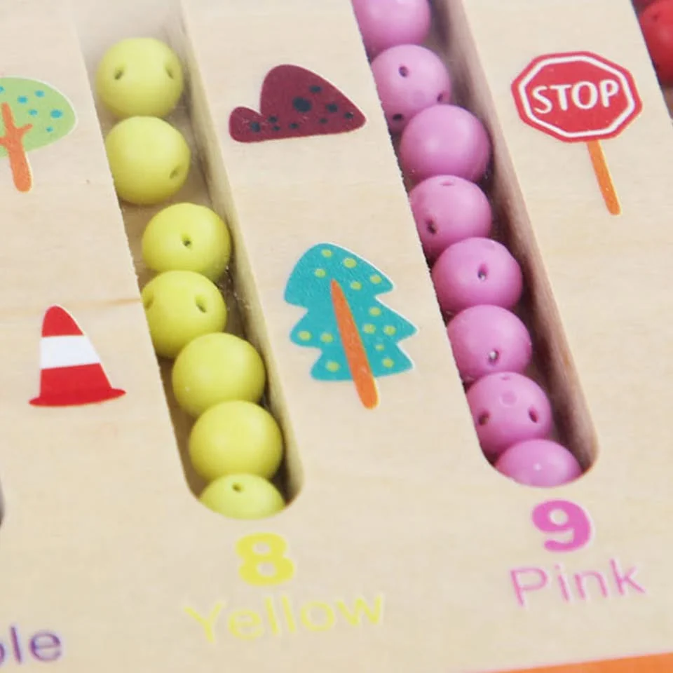 Wooden Magnetic Color Sorting Counter Board - Image 9